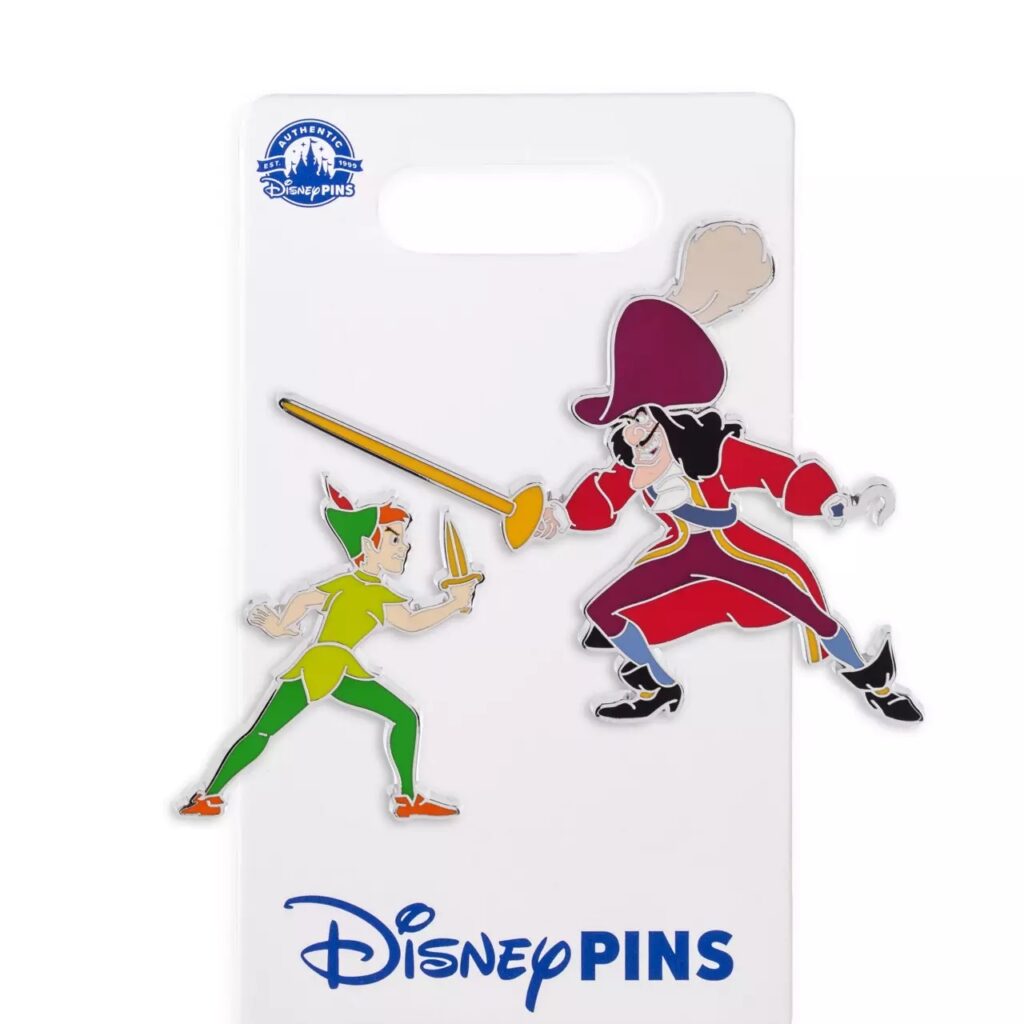 Peter Pan and Captain Hook Pin Set