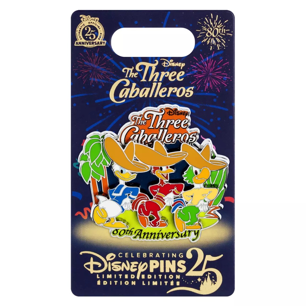 The Three Caballeros 80th Anniversary Pin – Limited Edition