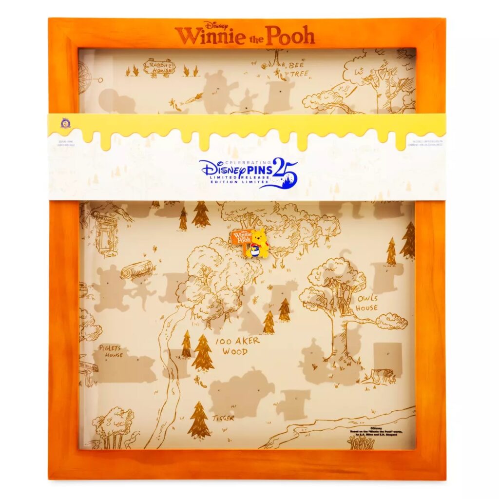 Winnie the Pooh Pin Display Frame and Pin – Hundred Acre Wood Series – Limited Release