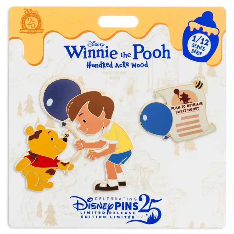 Winnie the Pooh and Christopher Robin Pin Set – Hundred Acre Wood Series – January