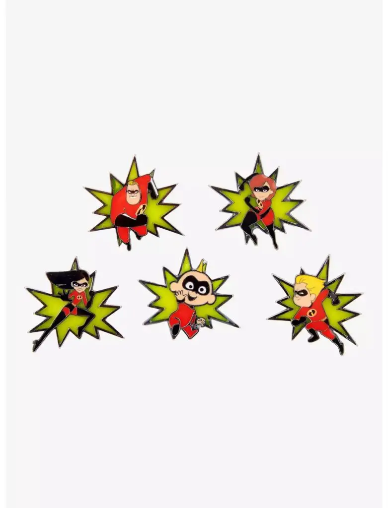 Disney Pixar The Incredibles Stained Glass Character Portrait Blind Box Enamel Pin - BoxLunch Exclusive