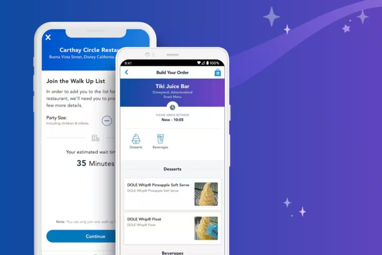 Disneyland App Mobile Order