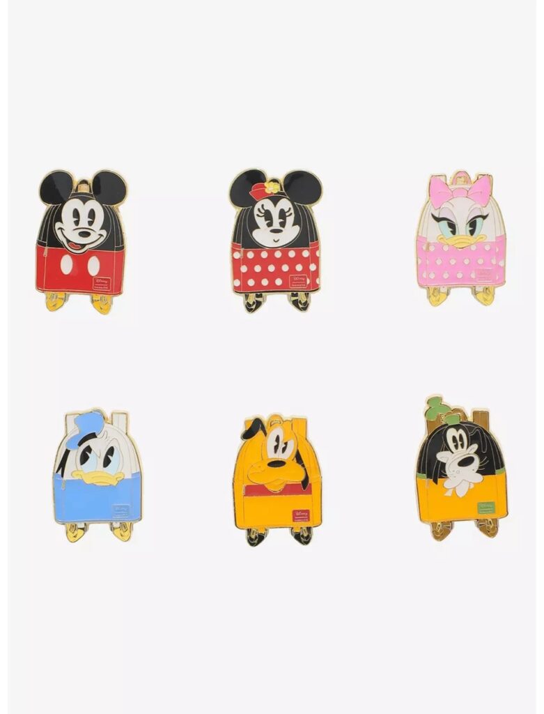 Loungefly Disney Mickey & Friends Backpack Blind Box Enamel Pin