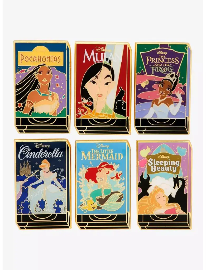 Loungefly Disney Princess VHS Case Blind Box Enamel Pin - BoxLunch Exclusive