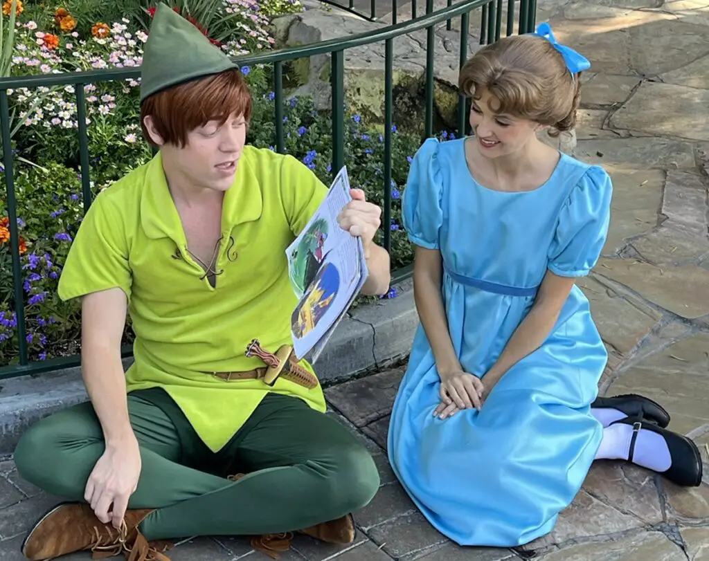 Peter Pan & Wendy at Disneyland during Storytime