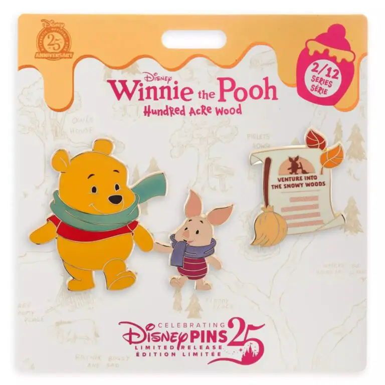 Winnie the Pooh and Piglet Pin Set – Hundred Acre Wood Series – February