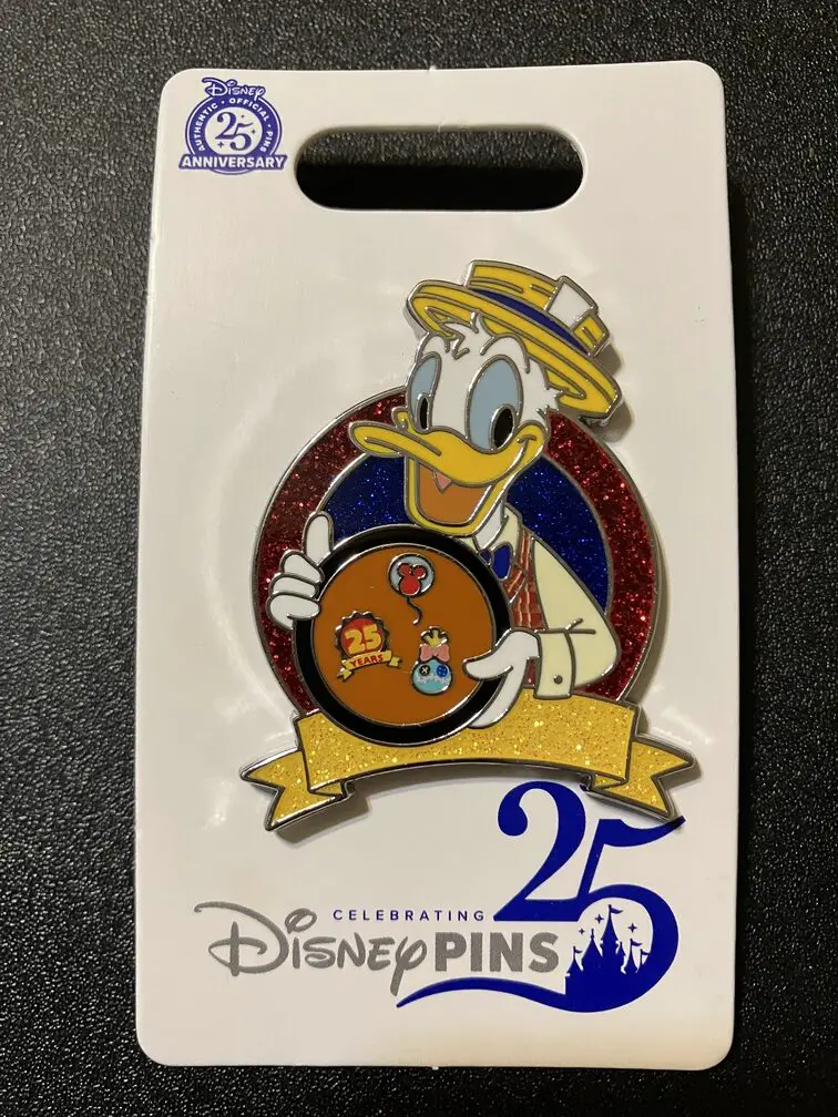 Donald Duck Pin - Celebrating 25 Years of Disney Pins