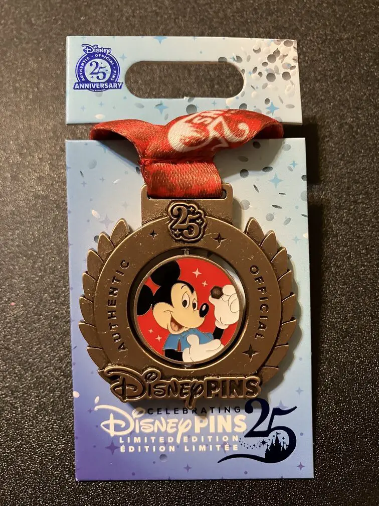 Mickey Mouse LE Pin - Celebrating 25 Years of Disney Pins