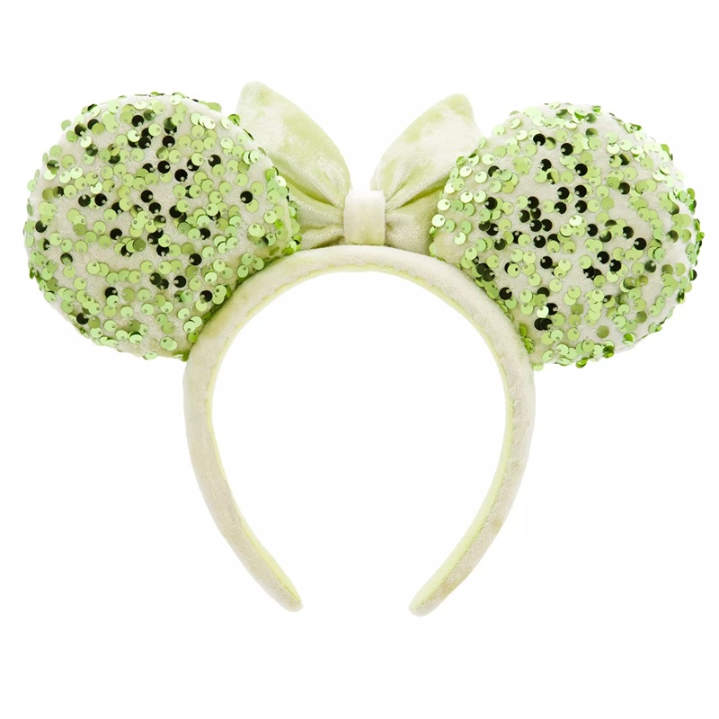 Minnie Mouse Sequined Ear Headband for Adults – Tinker Bell Green - Back