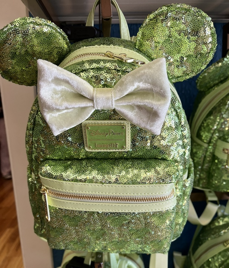 Minnie Mouse Sequined Loungefly Mini Backpack – Tinker Bell Green