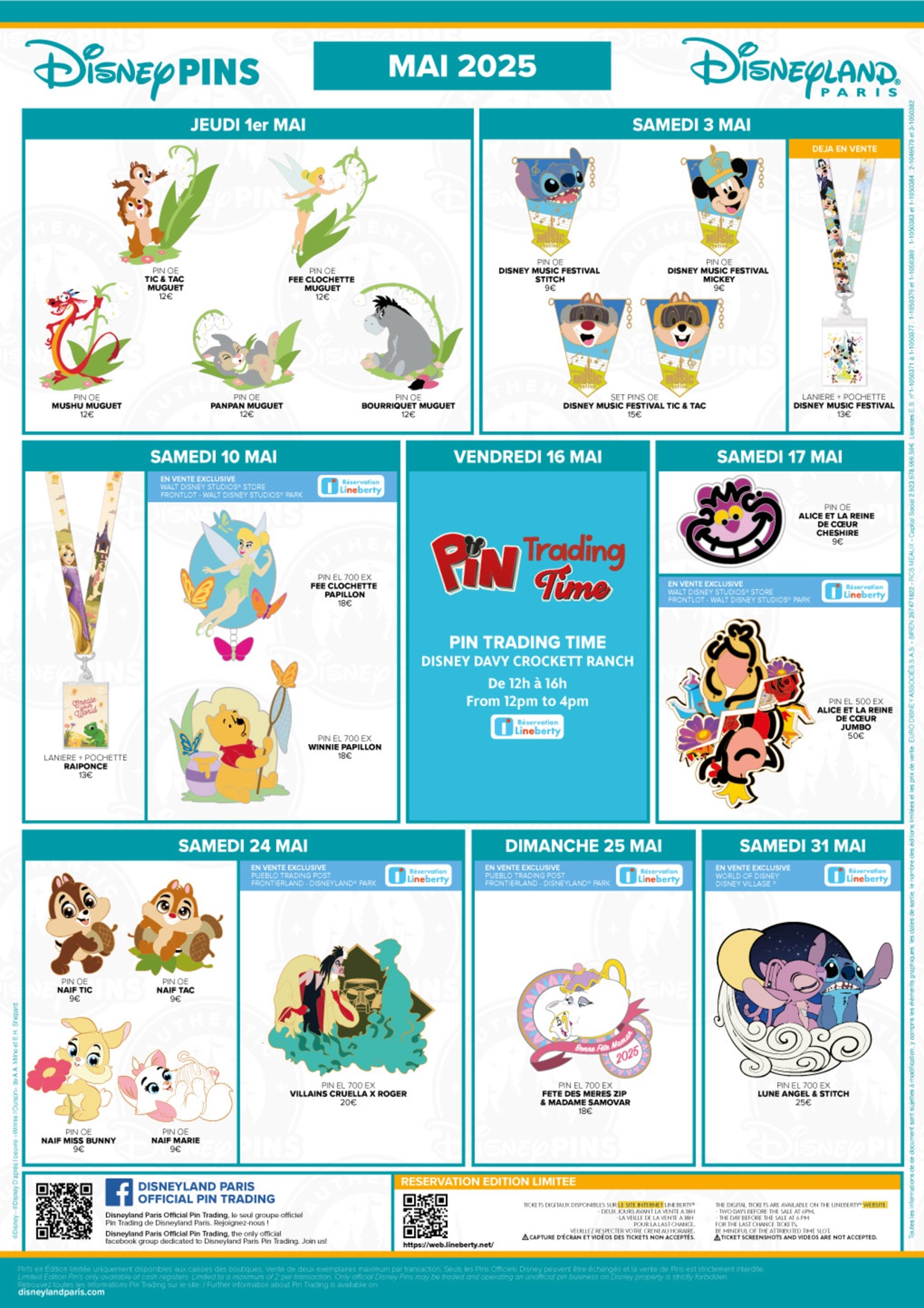 Disneyland Paris May 2025 Pin Release Schedule
