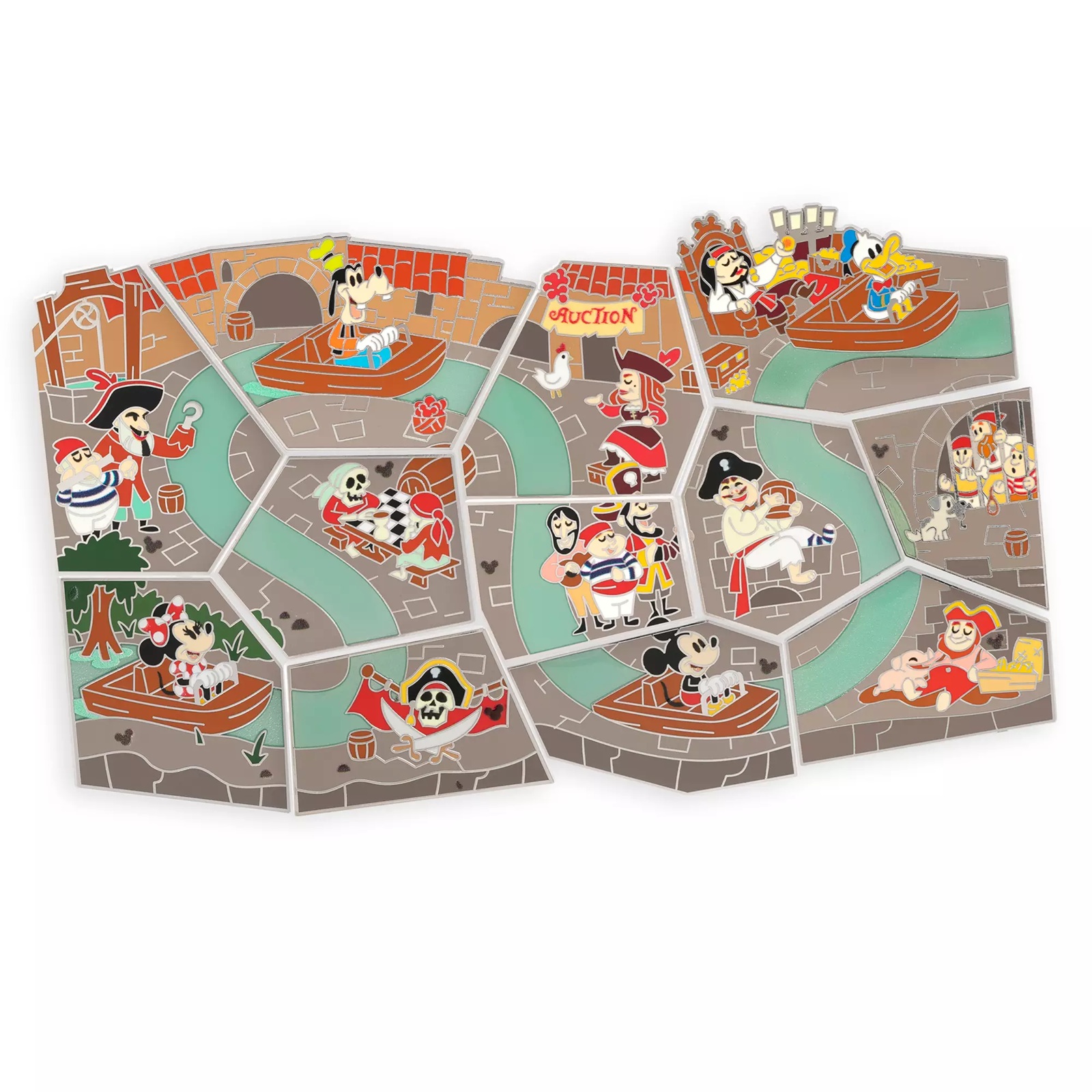 Pirates of the Caribbean Mystery Pin Blind Pack – Disney Attraction Map Puzzles Series – 1-Pc. – Limited Edition