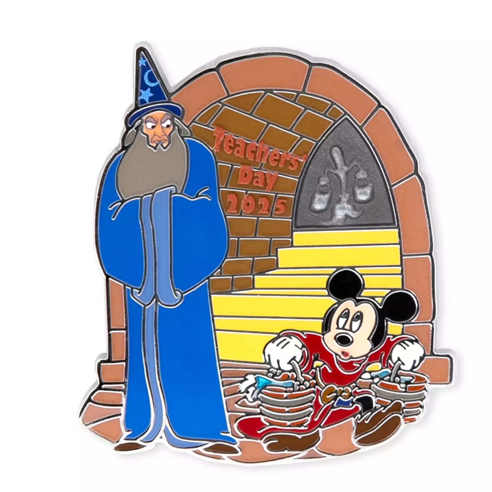 Sorcerer Mickey Mouse and Yensid Teacher's Day 2025 Pin – Fantasia – Limited Release Pin