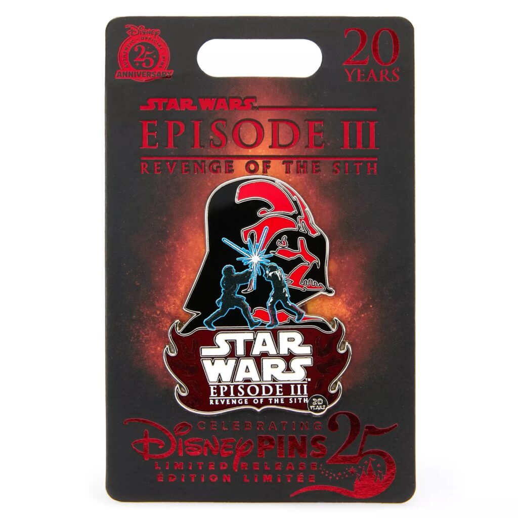 Darth Vader – Star Wars Episode III Revenge of the Sith 20th Anniversary Pin – Limited Release