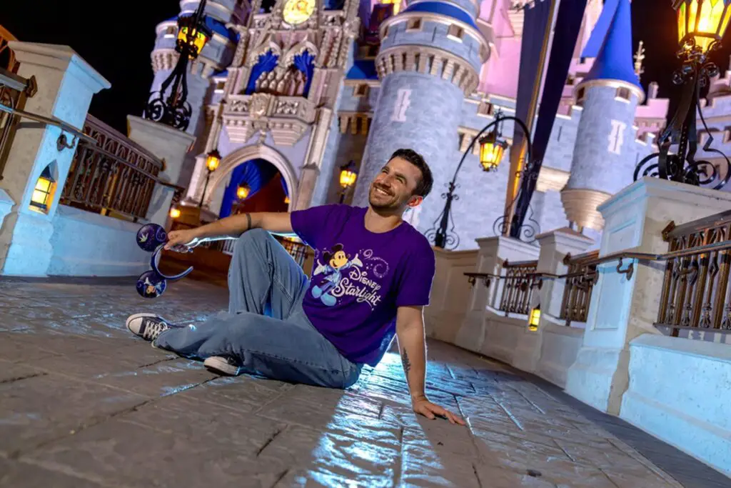 Disney Starlight Logo Tee Shirt with Ears
