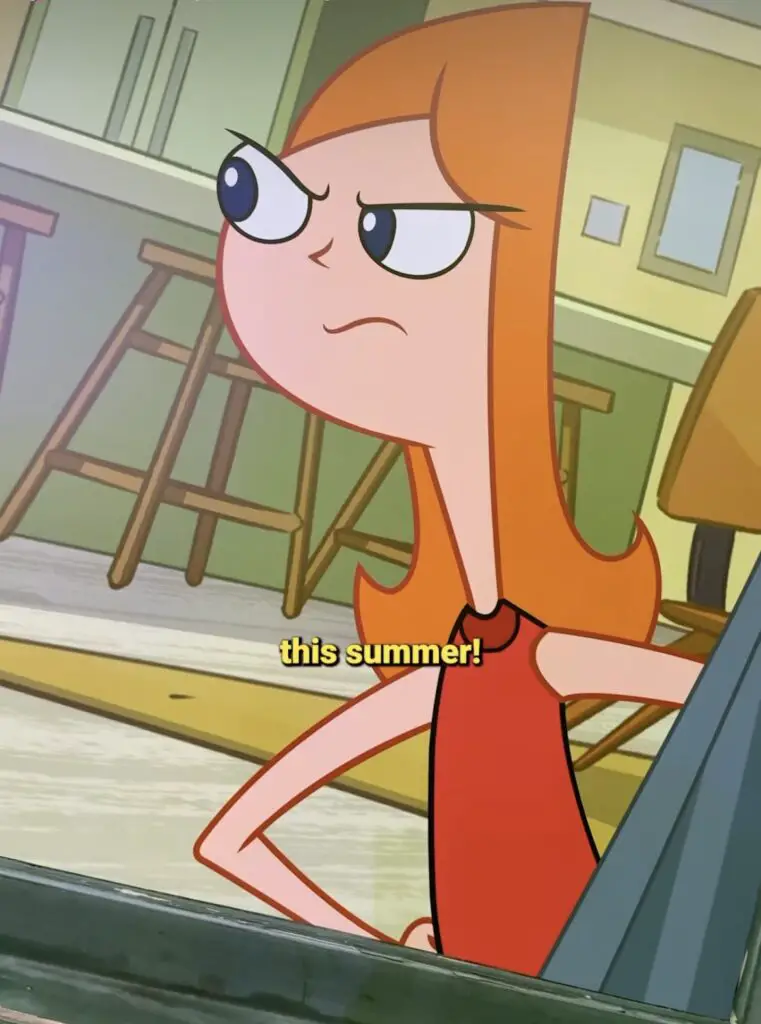 Phineas and Ferb at Disney California Adventure Park with Candace