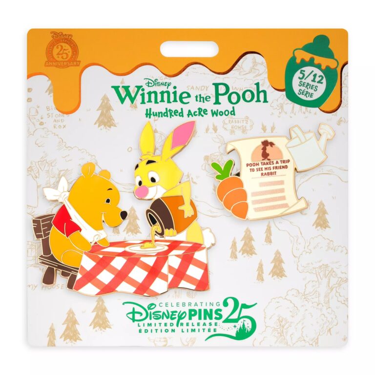 Winnie the Pooh and Rabbit Pin Set – Hundred Acre Wood Series – May