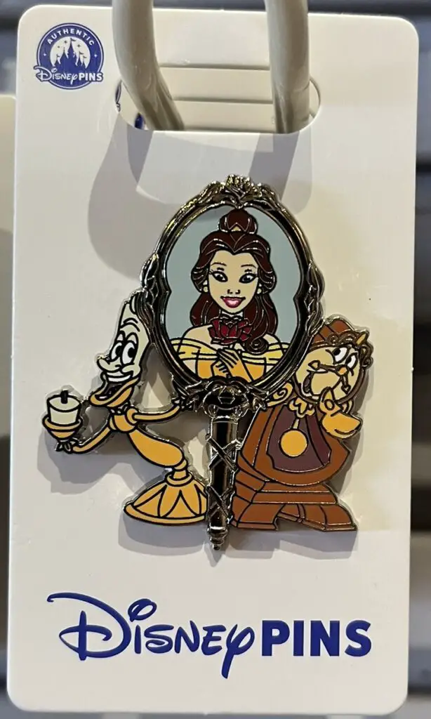 Beauty and the Beast Belle and Friends Magic Mirror Pin