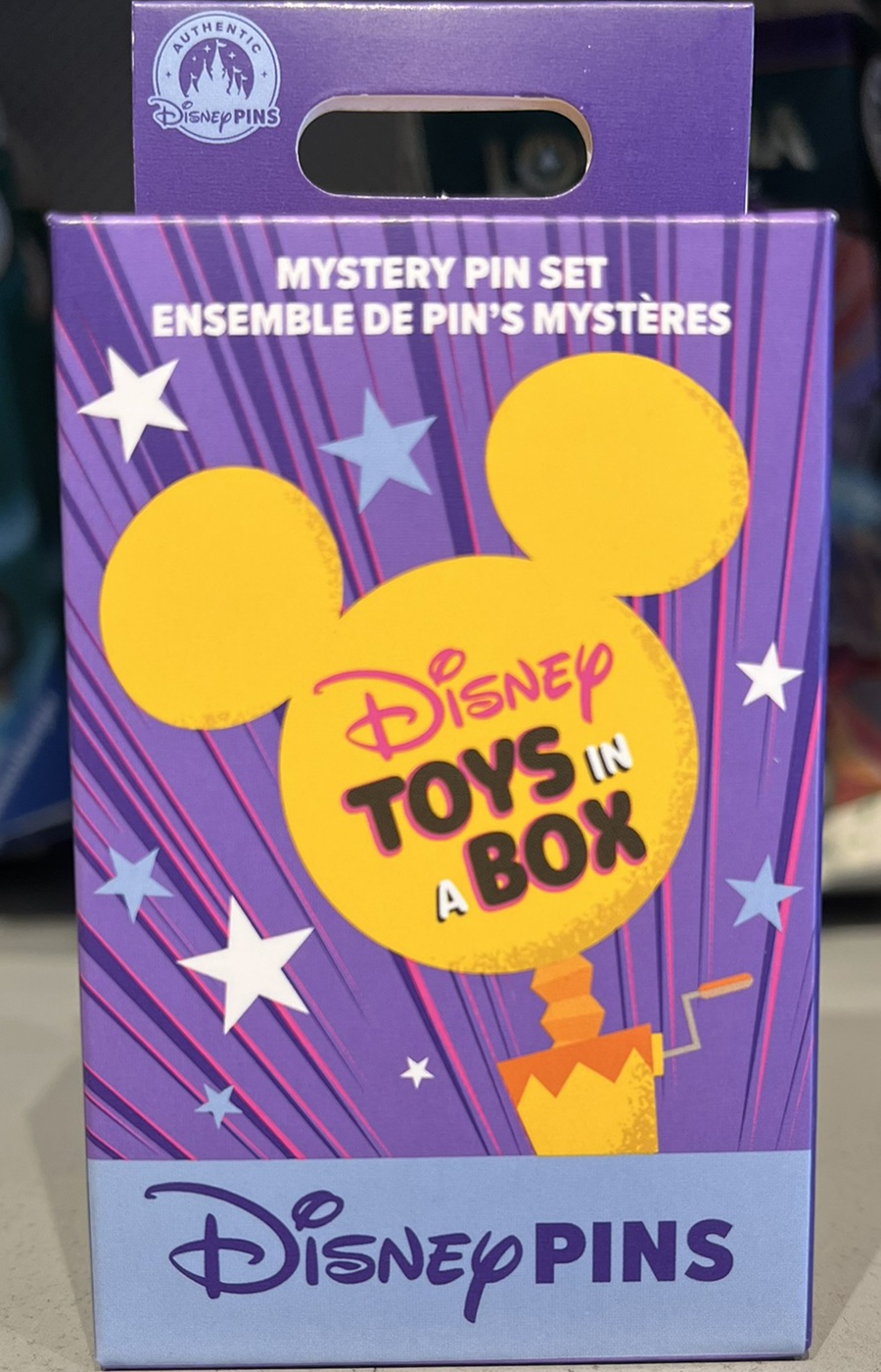 Disney Toys in a Box Mystery Pin Set