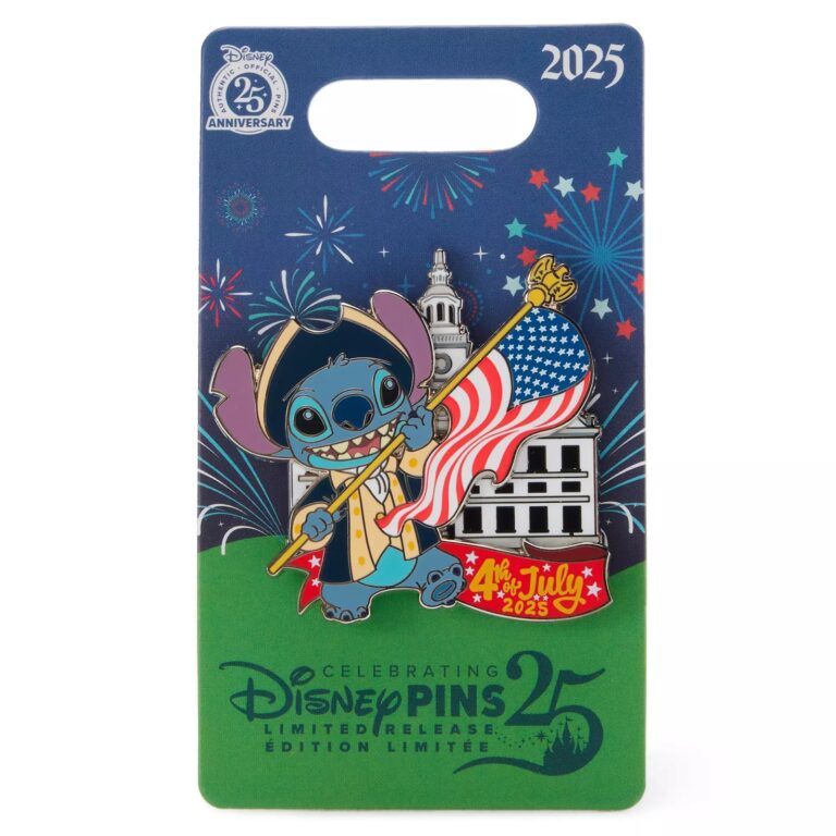Stitch 4th of July 2025 Pin – Lilo & Stitch – Limited Release
