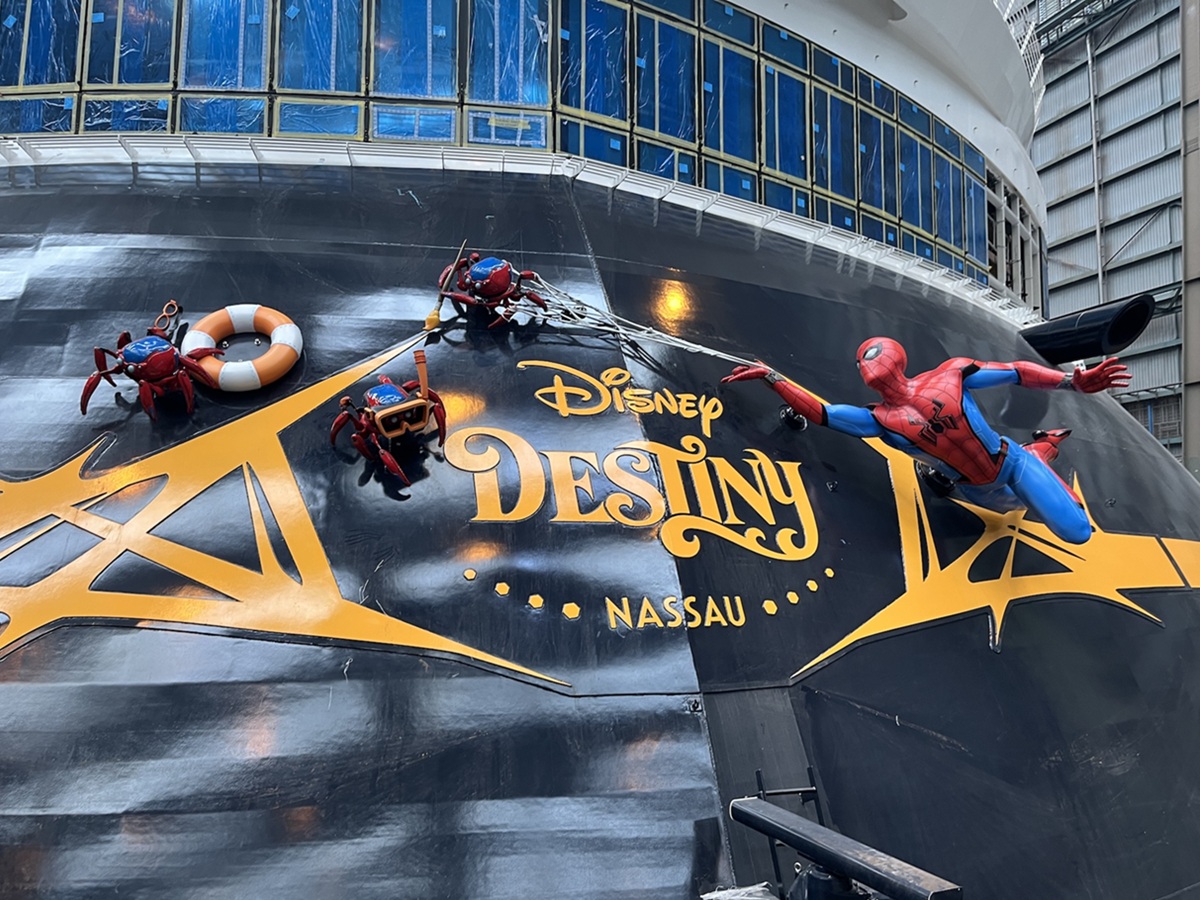 2025 DCL Destiny Ship Stern Spider-Man