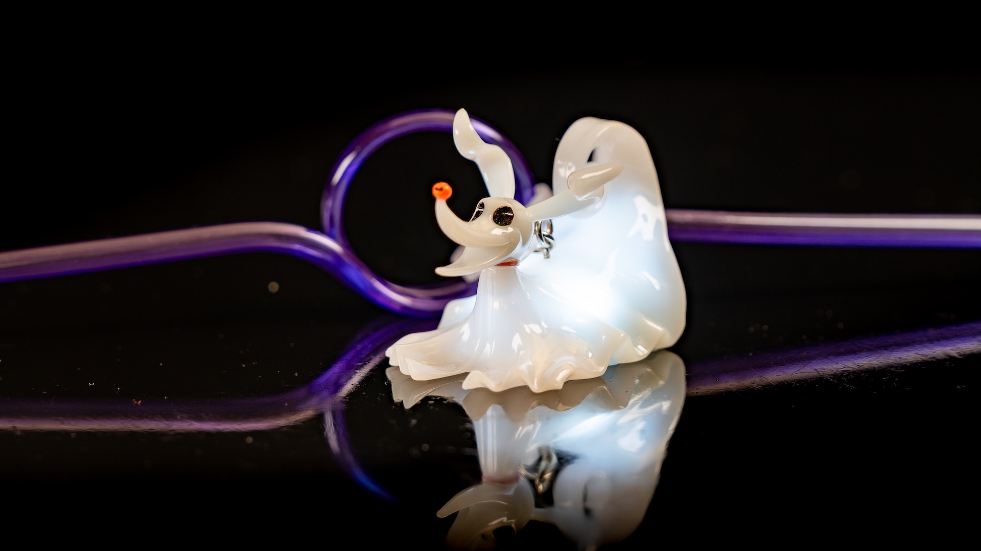 Nightmare Before Christmas Zero Straw Clip
