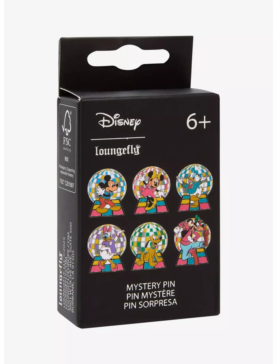 Disney Mickey and Friends Disco Ball Blind Box Enamel Pin — BoxLunch Exclusive Box
