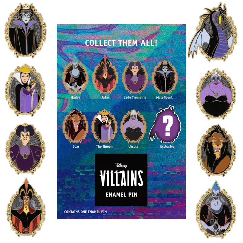 Disney Villain Cameos Mystery Pins - Limited Edition Pins