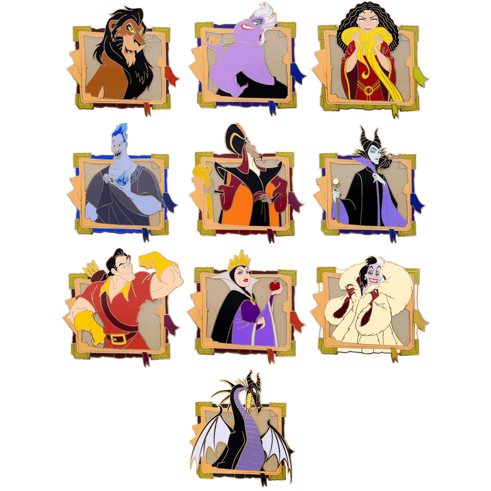 Disney Villains Spellbooks Series with Dragon Completer Collectible Pin Special Edition