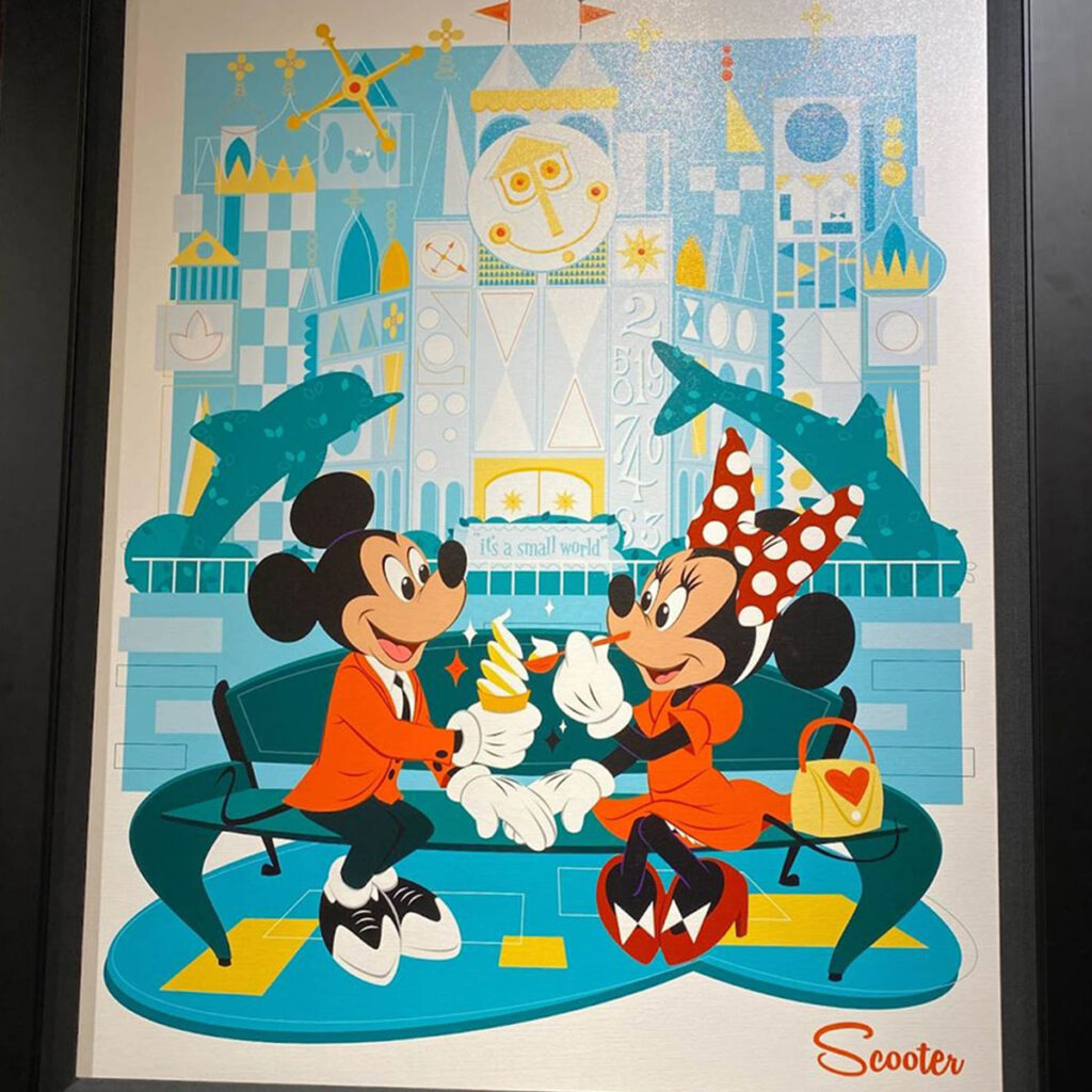 Disneyland Artist Signings Scooter