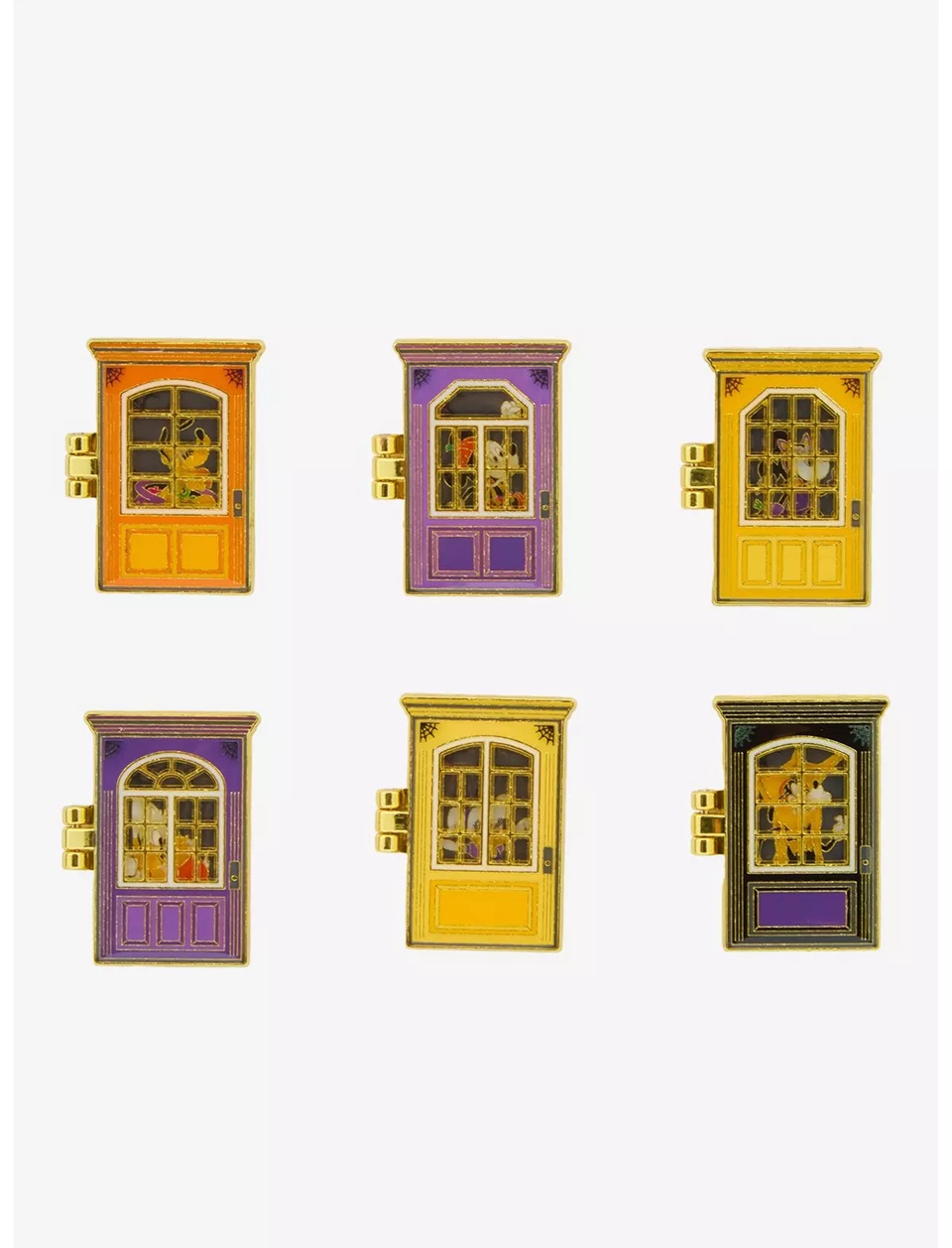 Loungefly Disney Mickey Mouse & Friends Trick-or-Treat Doors Hinged Blind Box Enamel Pin - BoxLunch Exclusive