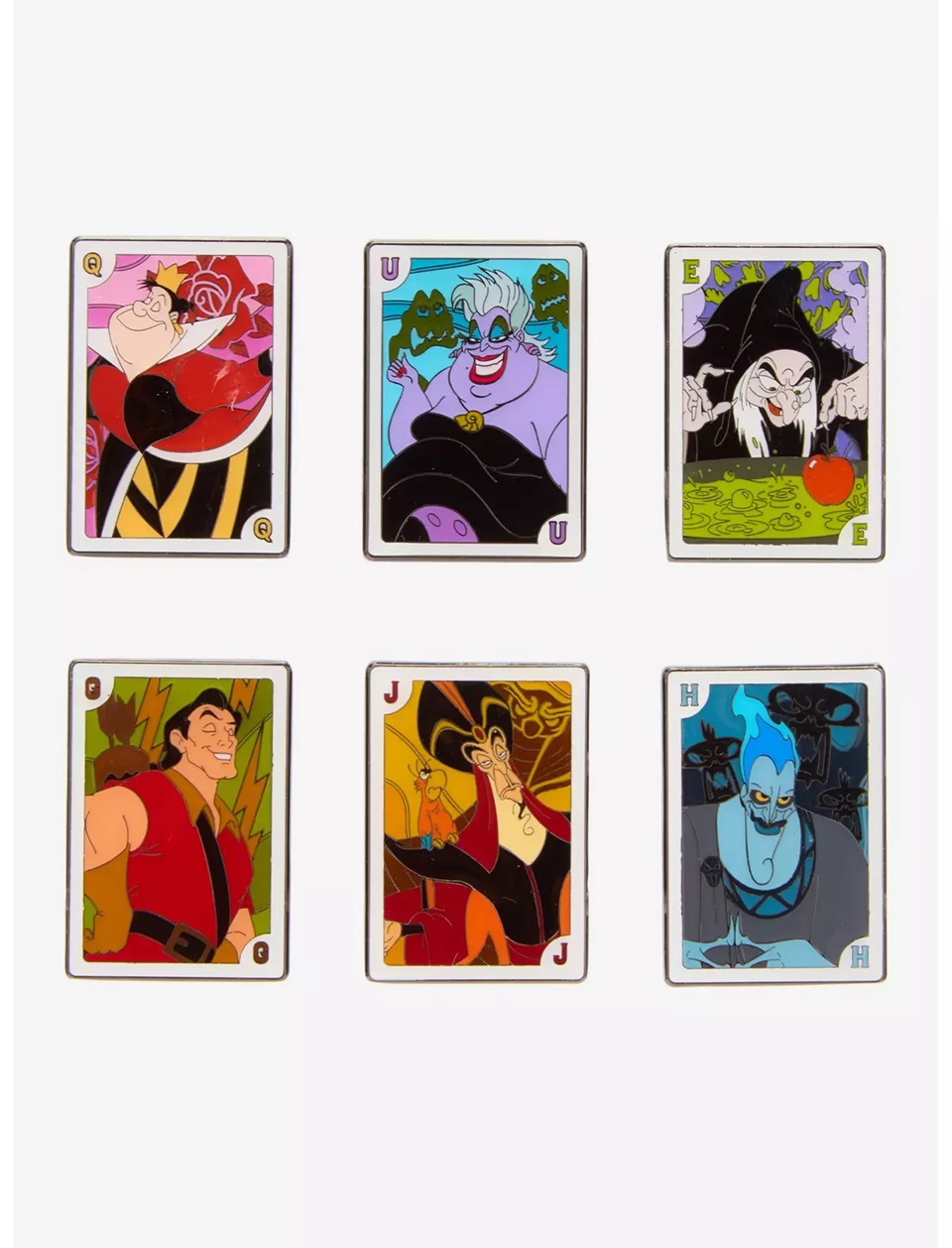 Loungefly Disney Villains Playing Cards Blind Box Enamel Pin