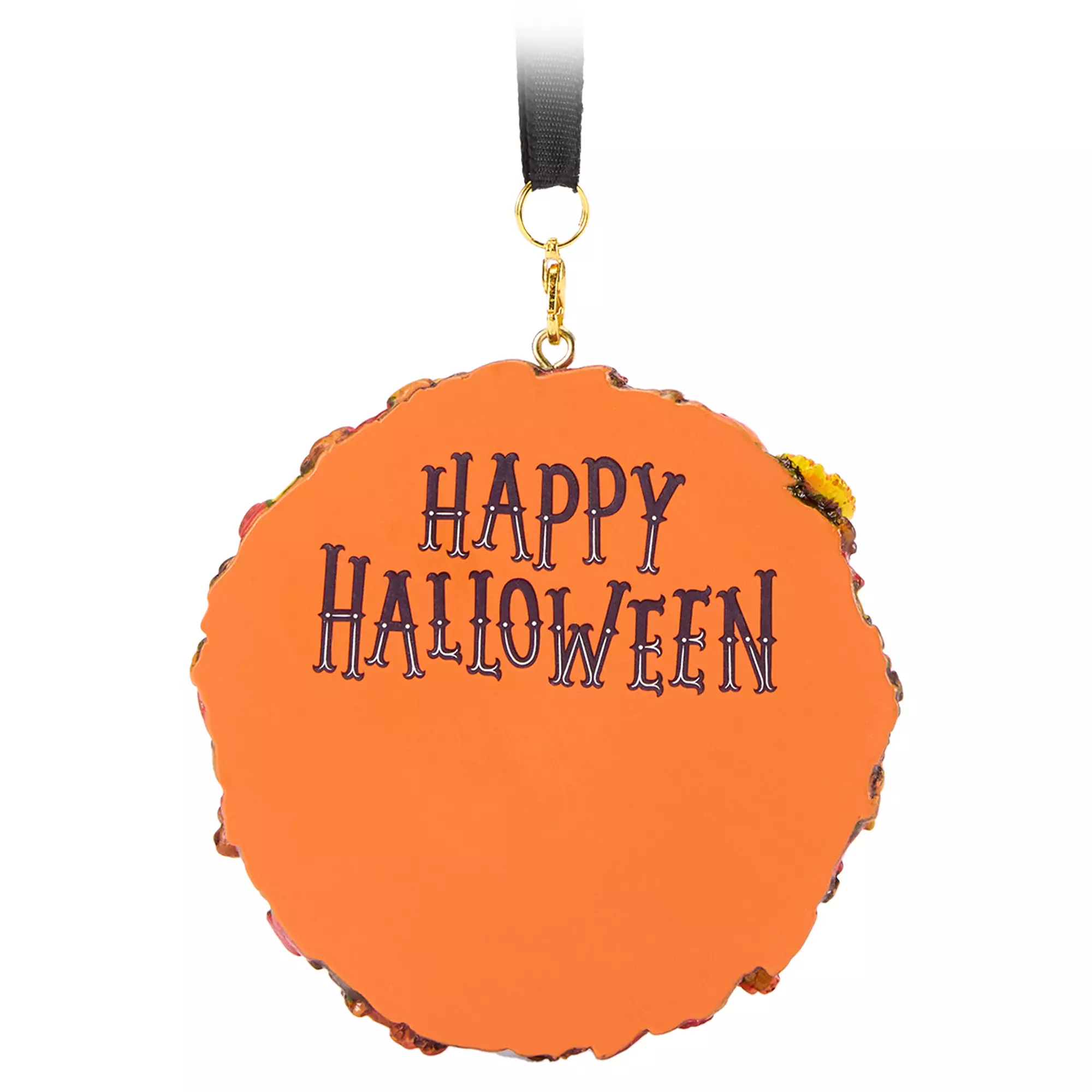 Mickey Mouse Jack-o'-Lantern Wreath Halloween Ornament Back