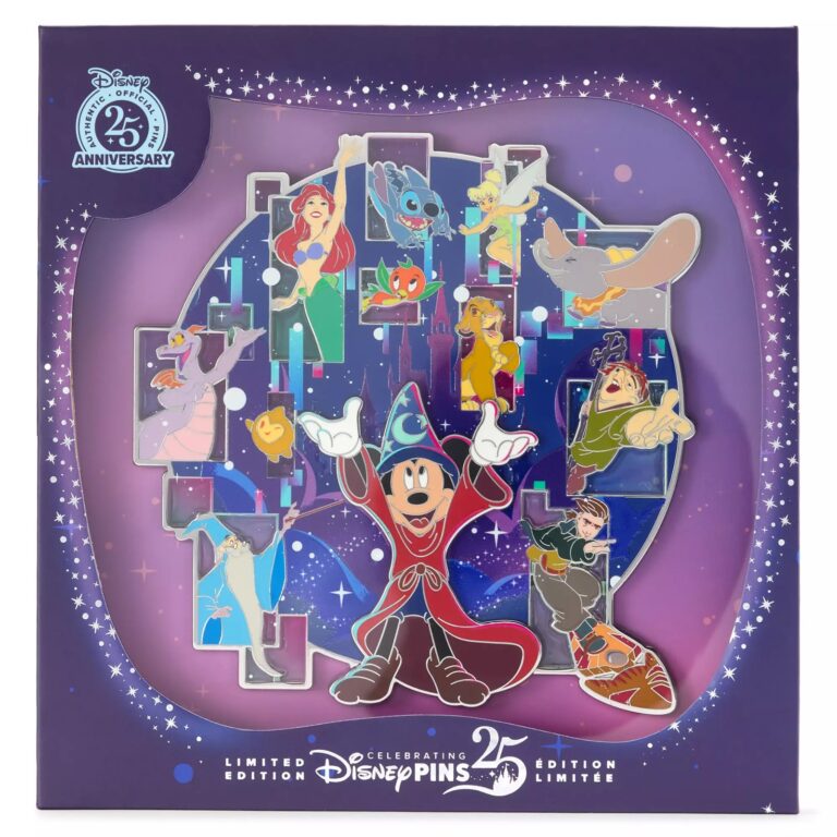 Sorcerer Mickey Mouse and Friends Jumbo Pin – The Most Magical Place on Earth – Walt Disney World – Limited Edition