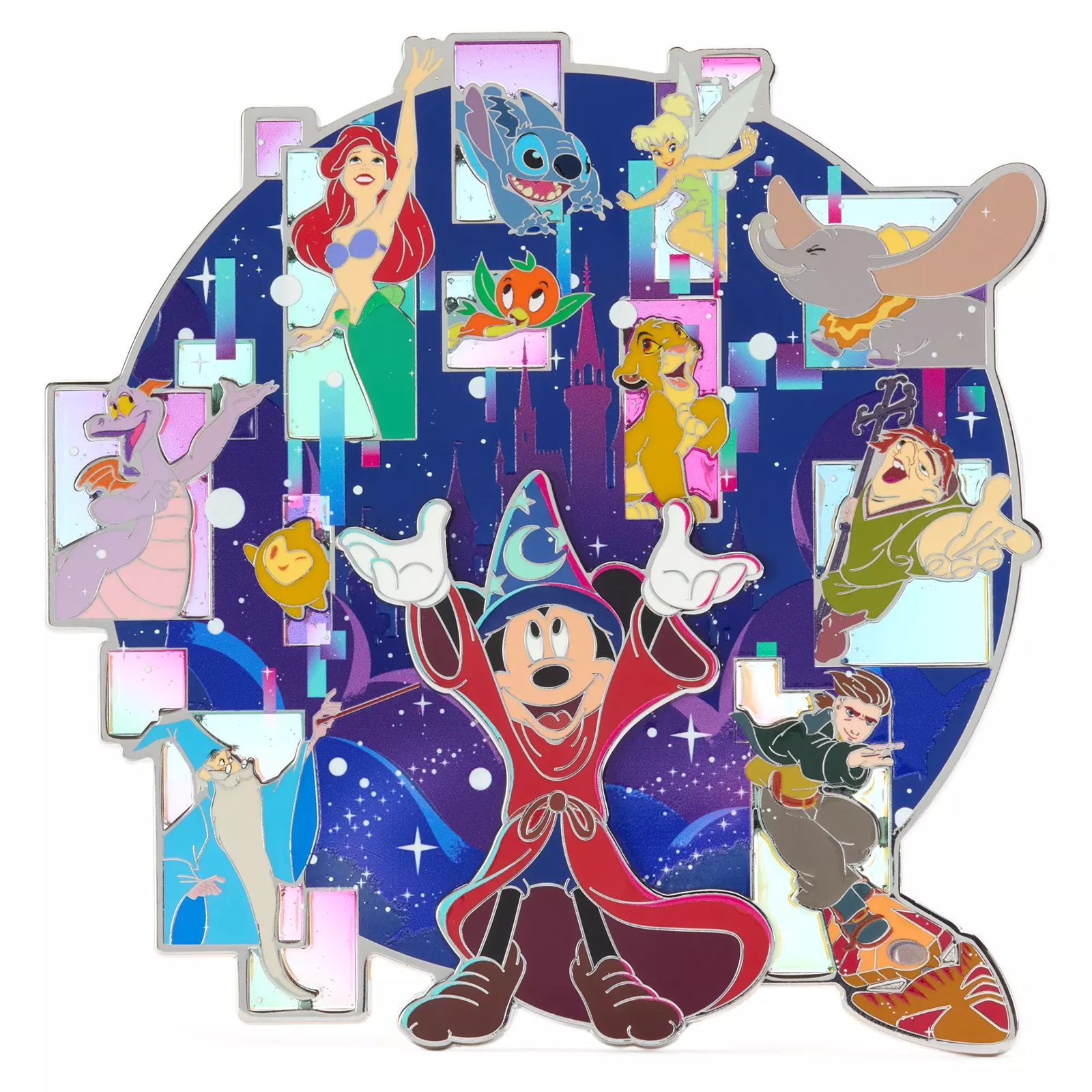 Sorcerer Mickey Mouse and Friends Jumbo Pin – The Most Magical Place on Earth – Walt Disney World – Limited Edition Pin