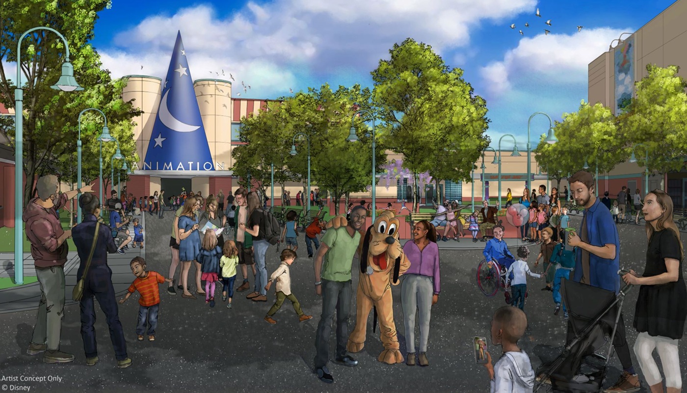 The Magic of Disney Animation Courtyard at Disneys Hollywood Studios