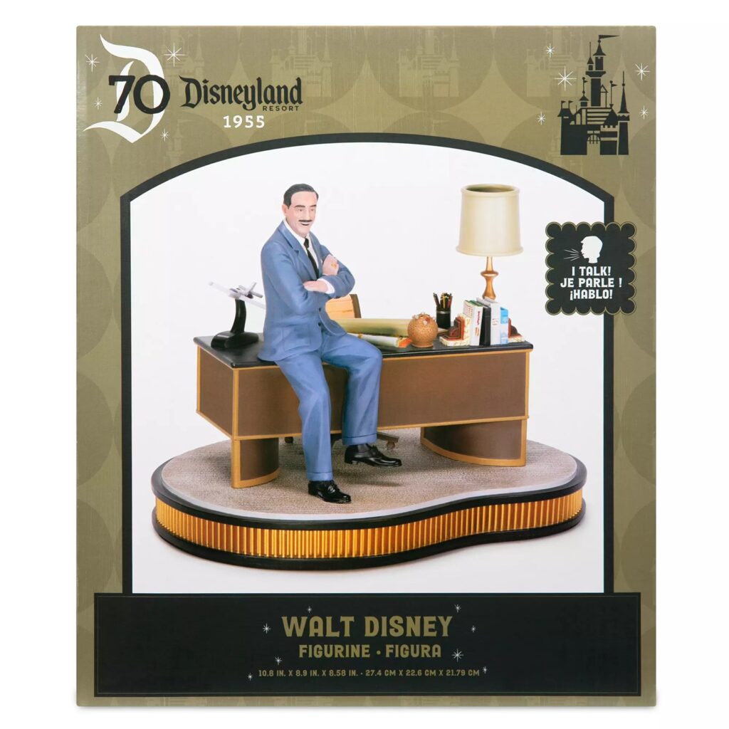 Walt Disney Talking Figure – Disneyland 70th Anniversary - Box