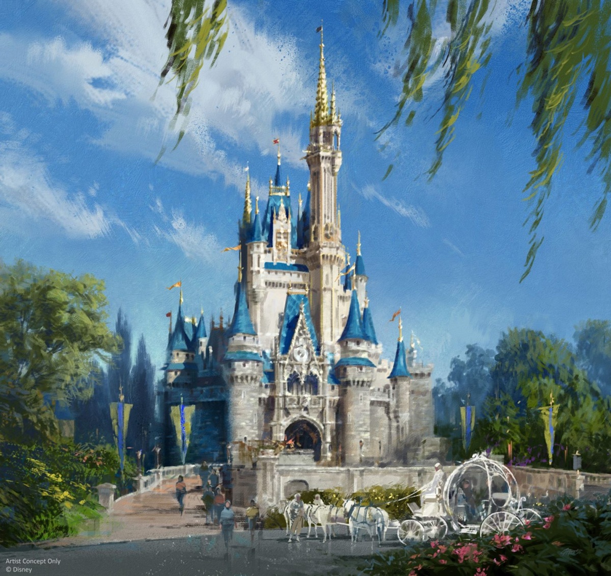 A new color palette for Cinderella Castle