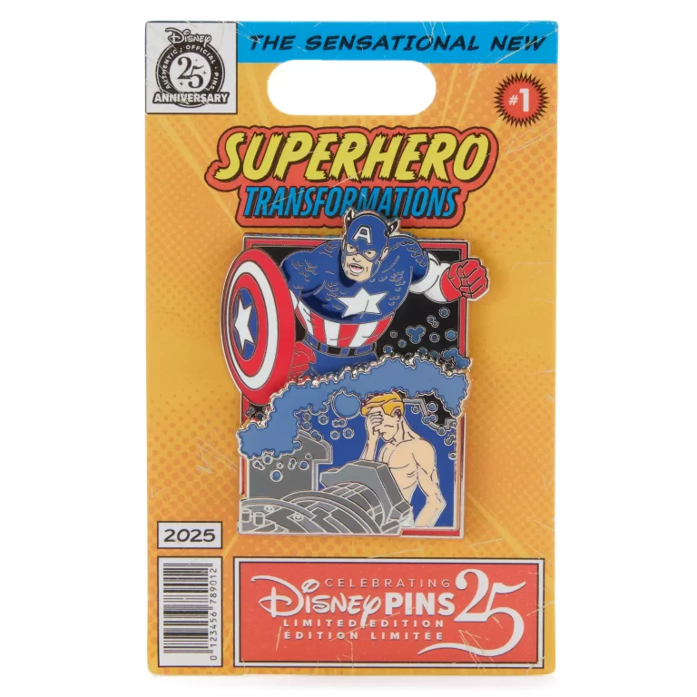 Captain America Pin – Super Hero Transformations – Limited Edition on Card