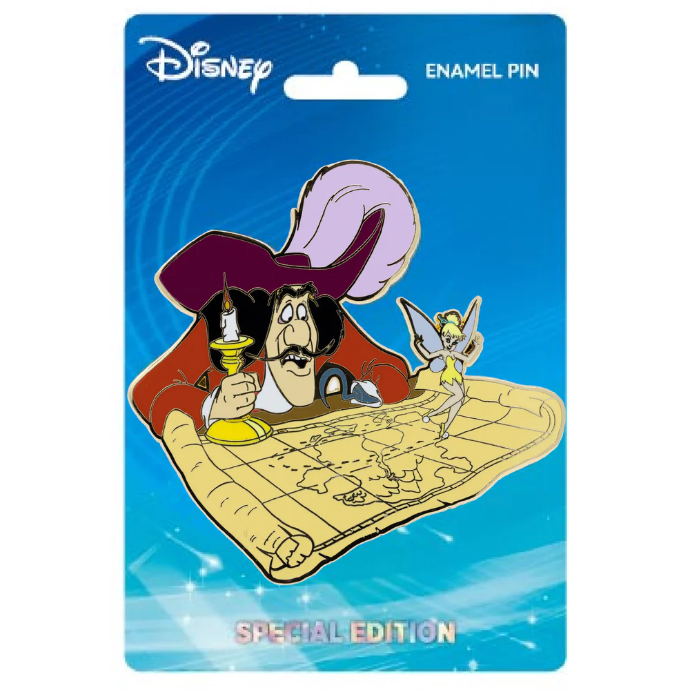 Disney Peter Pan Hook Map with Tinkerbell Collectible Pin Special Edition 200