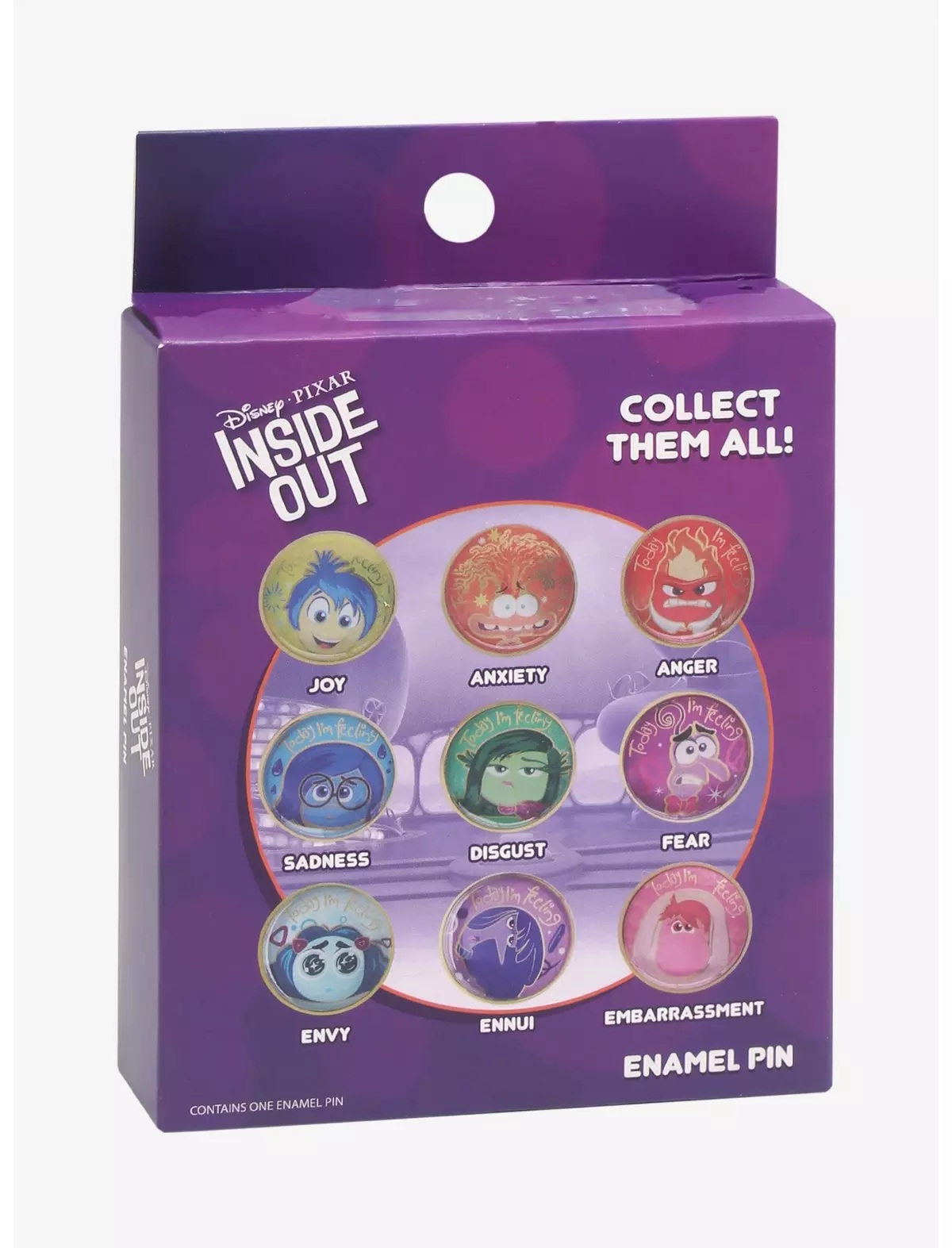 Disney Pixar Inside Out Emotions Blind Box Enamel Pin - BoxLunch Exclusive Box