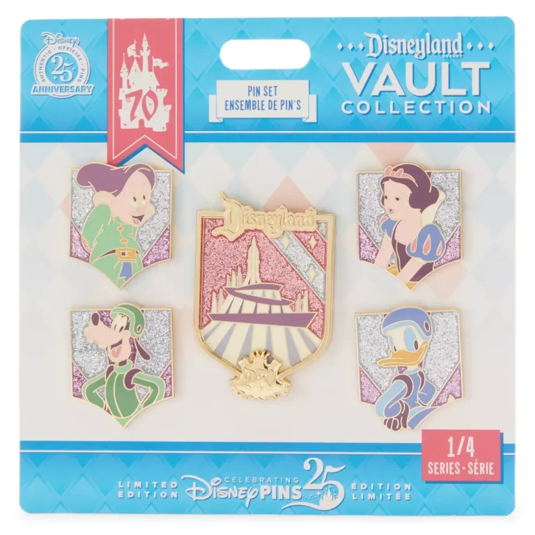 Disneyland 70th Anniversary Vault Collection Pin Set 1 – Limited Edition
