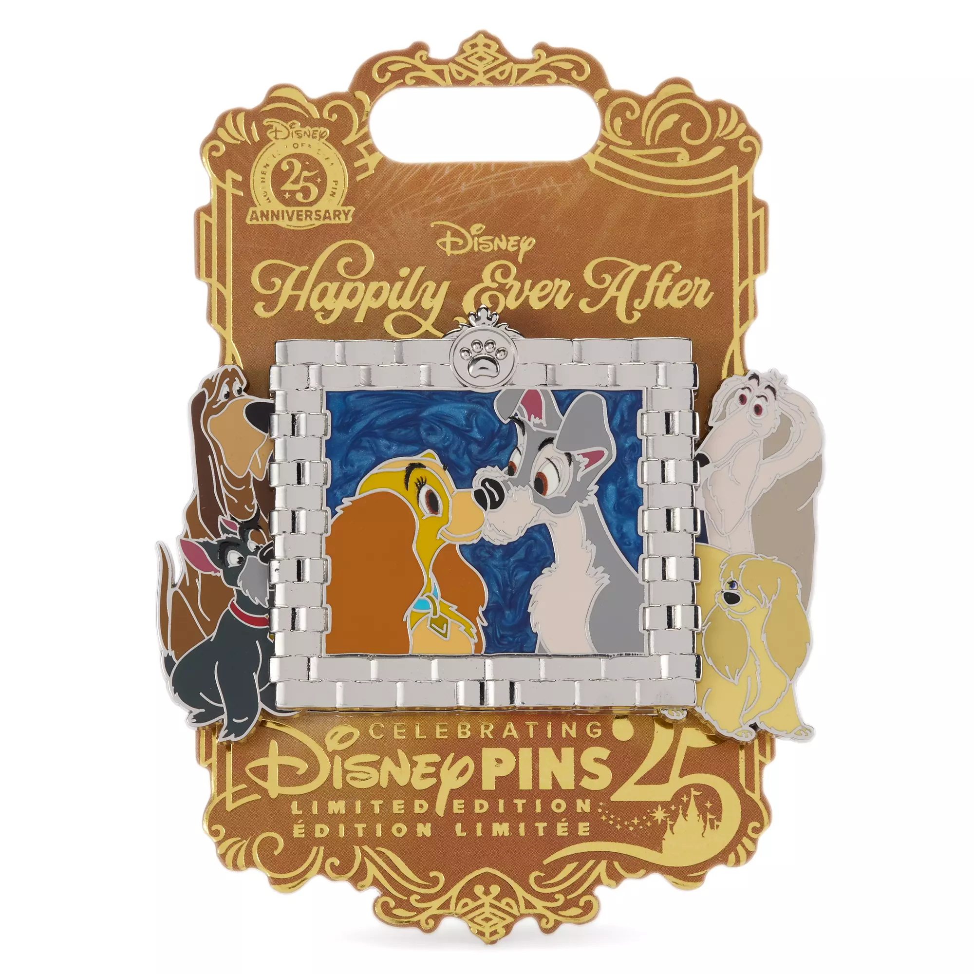 Lady and the Tramp Slider Pin – Happily Ever After – Limited Edition