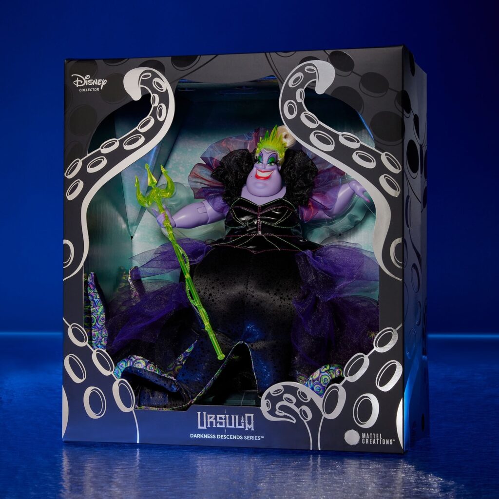 Mattel Unveils New Collectible Disney Ursula Doll Joining the Disney Darkness Descends Series Box