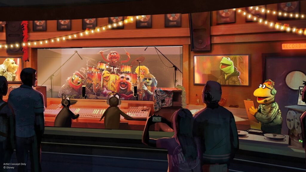 The Electric Mayhem Arrives at Rock ‘n’ Roller Coaster Starring The Muppets