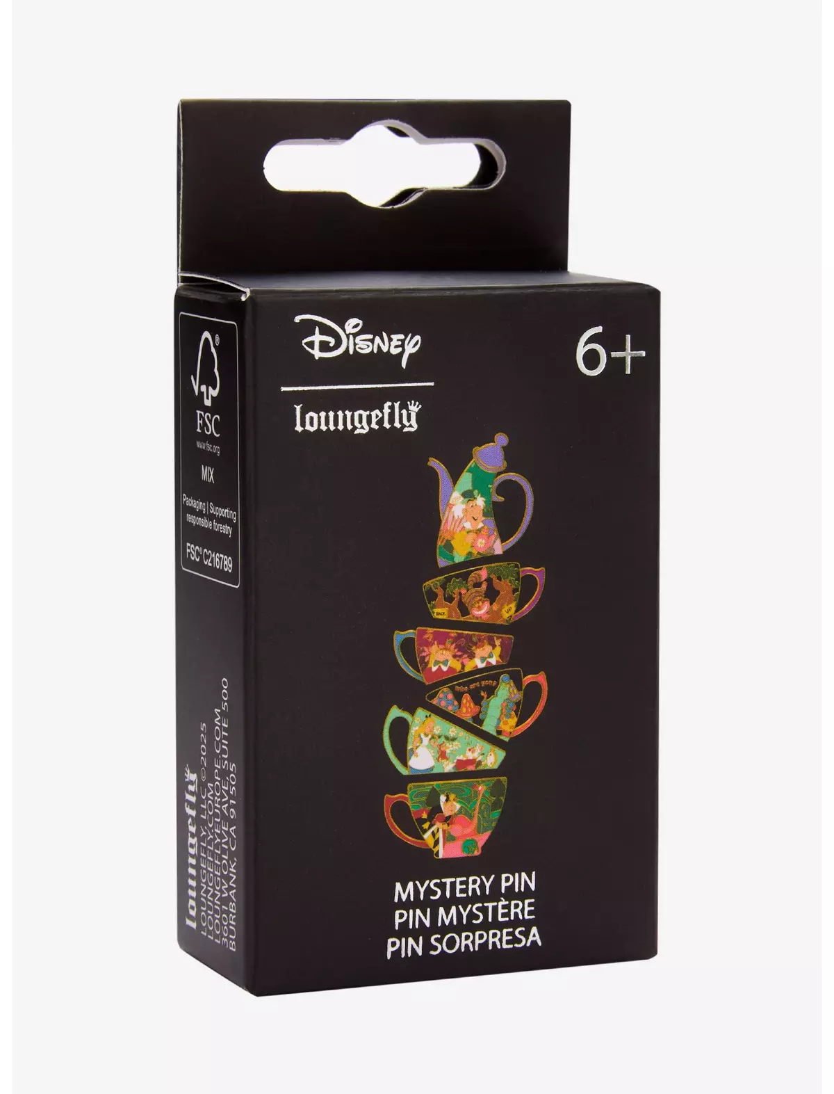 Loungefly Disney Alice in Wonderland Tea Cup Blind Box Enamel Pin — BoxLunch Exclusive Box