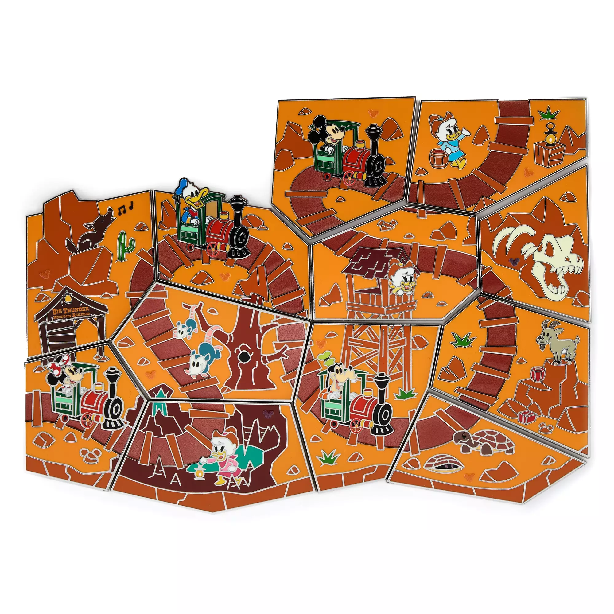 Big Thunder Mountain Railroad Mystery Pin Blind Pack – Disney Attraction Map Puzzles Series – 1-Pc. – Limited Edition