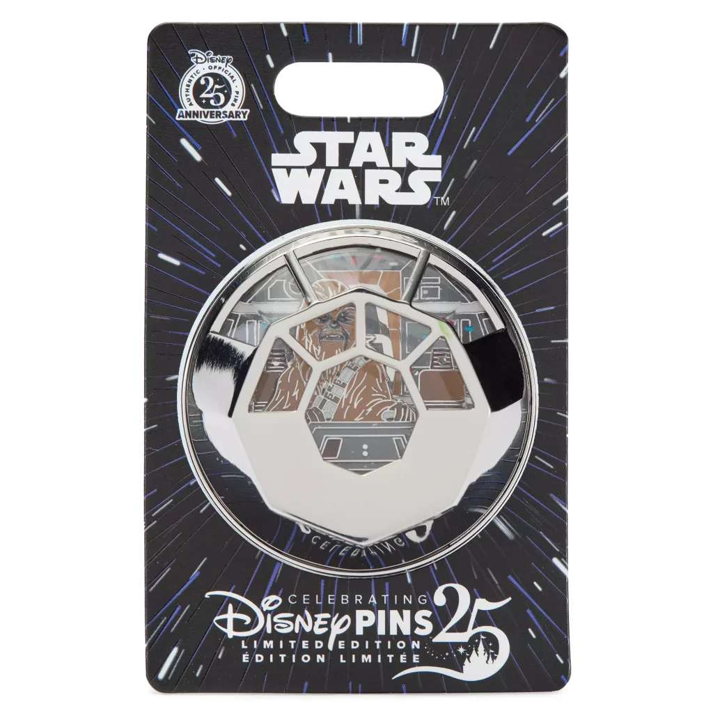 Chewbacca Millennium Falcon Jumbo 3D Pin on Card