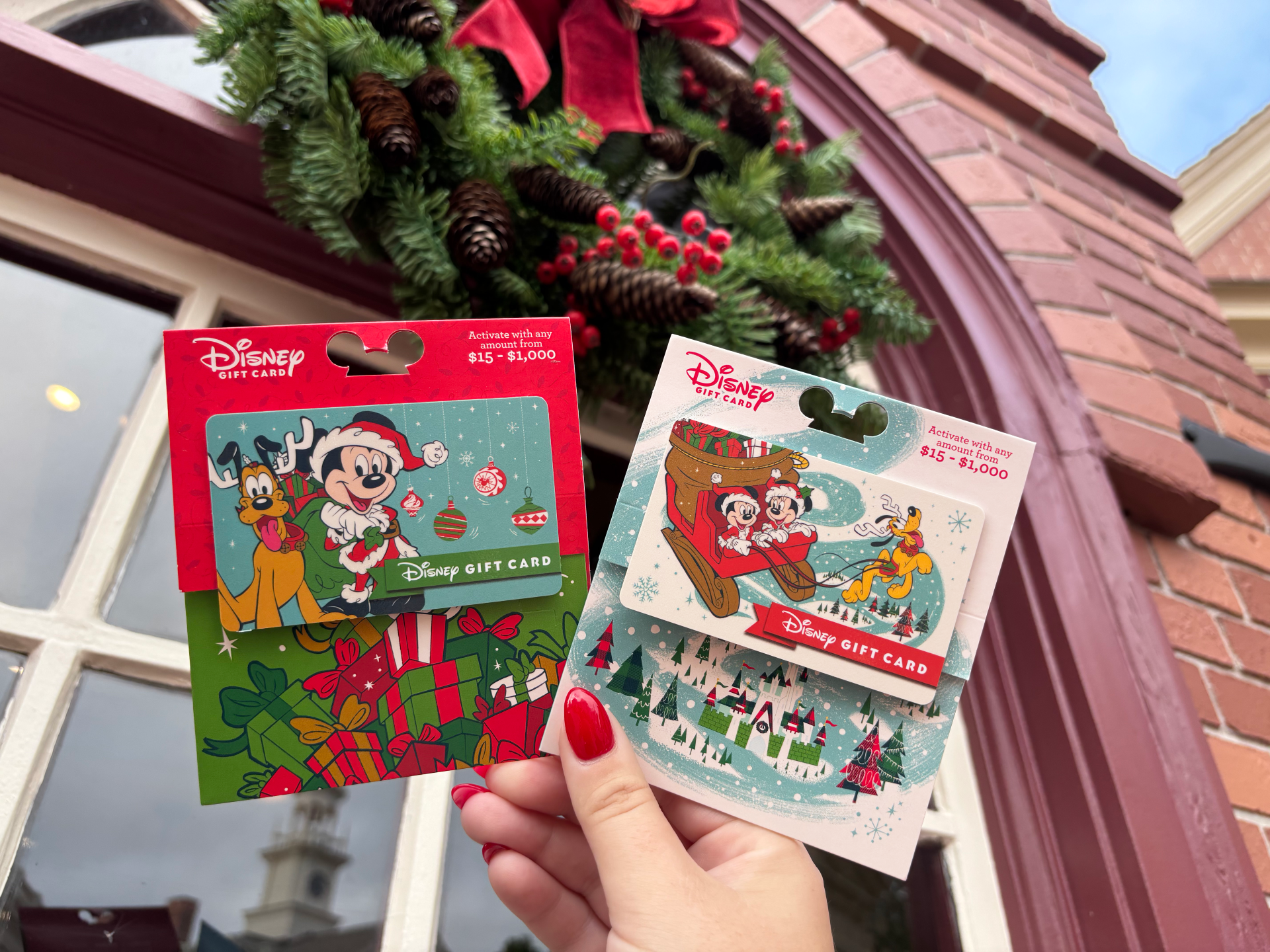 Disney Gift Card Carriers with Greeting Card