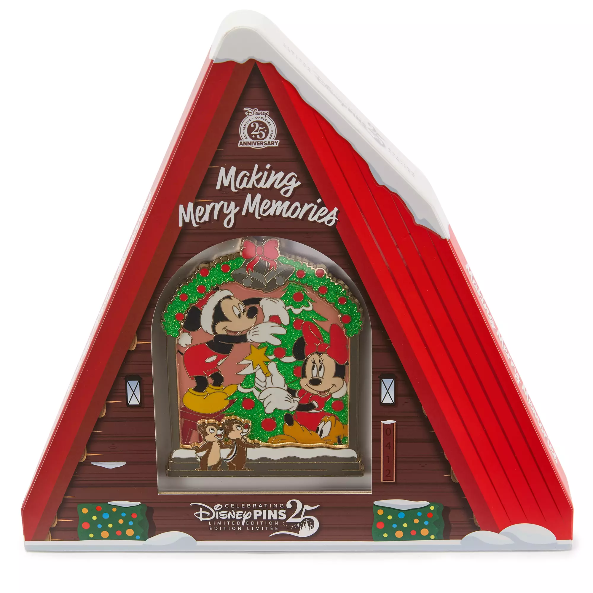 Santa Mickey Mouse and Friends Jumbo Holiday Pin – Limited Edition Box